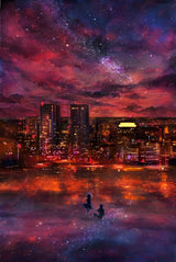 Couple Under Starry Sky