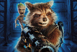 Groot and Rocket Raccoon