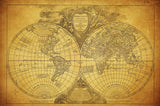 Vintage Map of the World 1752