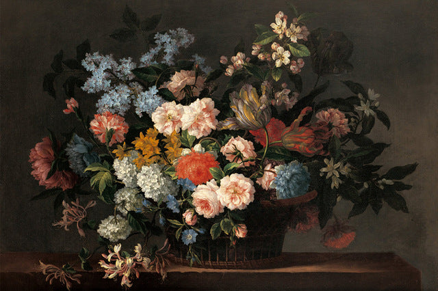 Still Life with Basket of Flowers