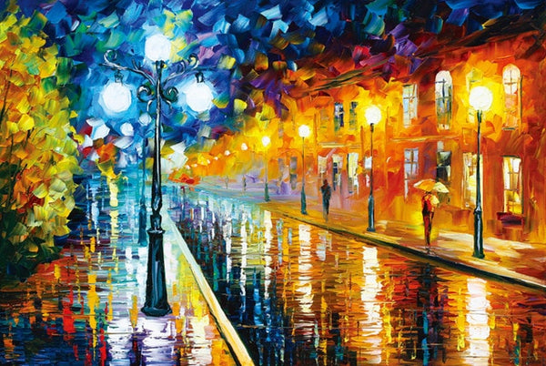 Blue Lights by Leonid Afremov