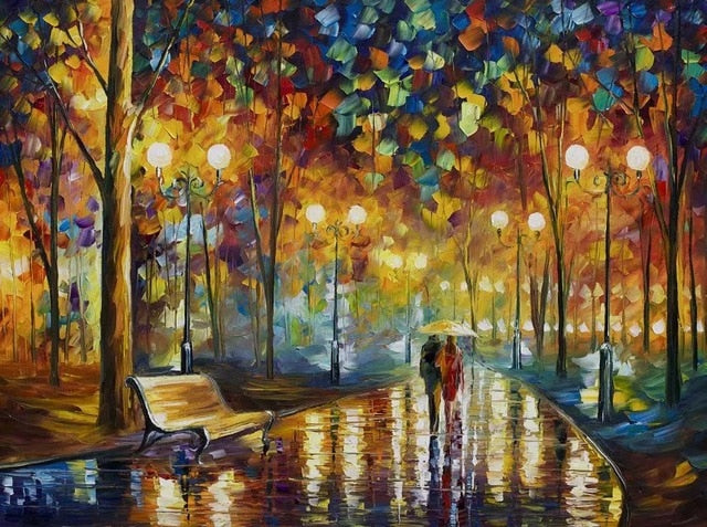 Rain's Rustle Painting by Leonid Afremov