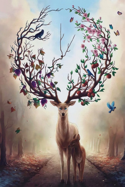 Mystical Deer Art