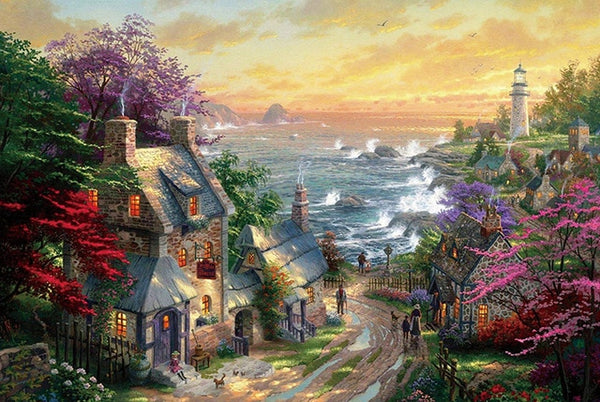 Village Lighthouse by Thomas Kinkade