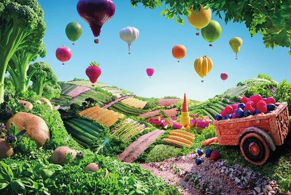 Fruits Hot Air Balloons