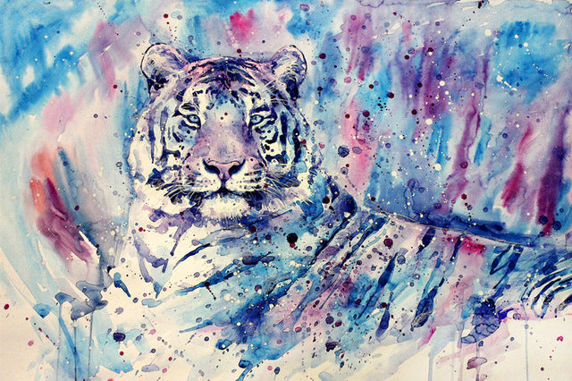 Watercolor Tiger Art