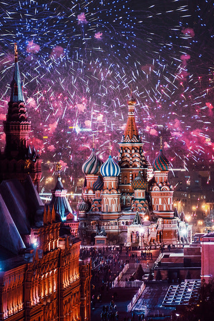 St. Basil's Cathedral Fireworks