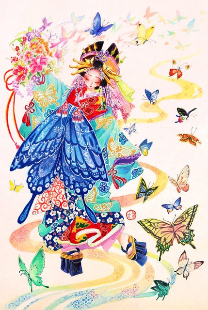 Oriental Butterfly and Lady