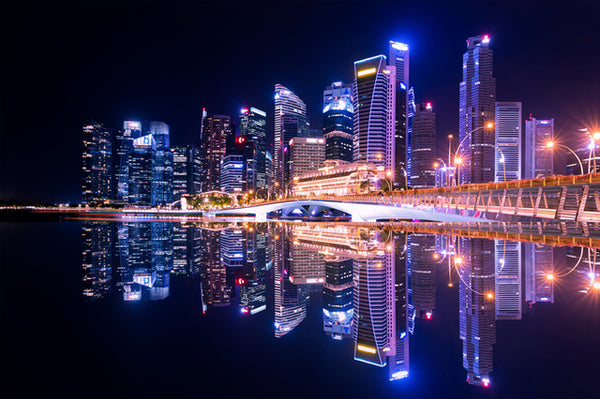 Singapore Night Scenery