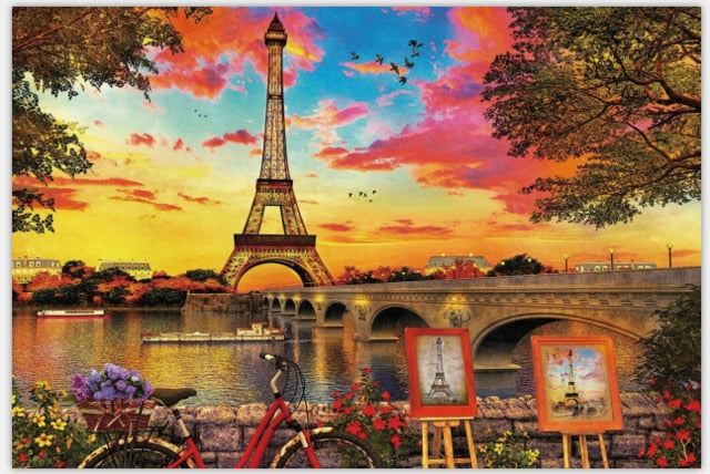 Paris Sunset Impression