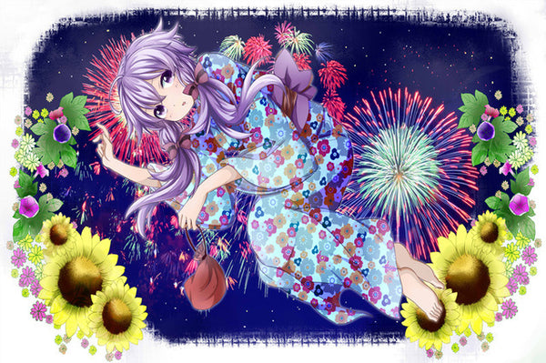 Fireworks and Girl