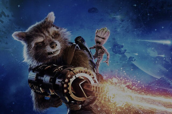 Rocket Raccoon and Groot