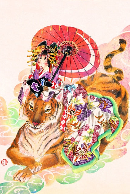 Oriental Tiger and Lady