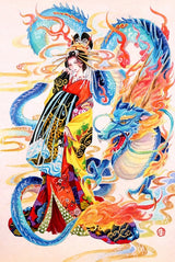 Oriental Dragon and Lady