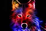 Neon Wolf Puzzle
